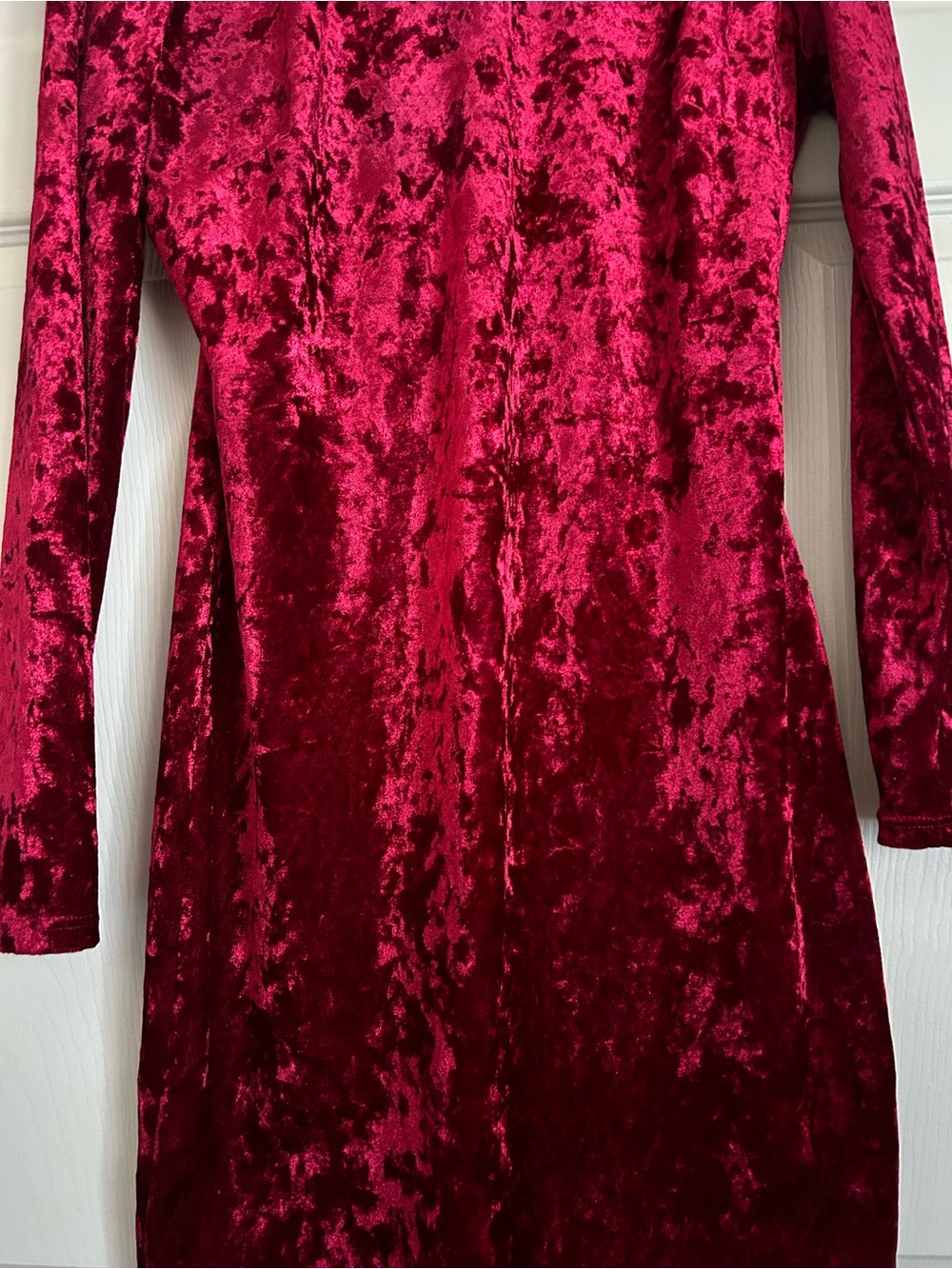Lulus Velvet Long Sleeve Bodycon